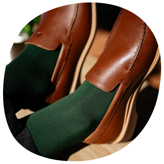 Dress Socks (Olive) by Amberjack