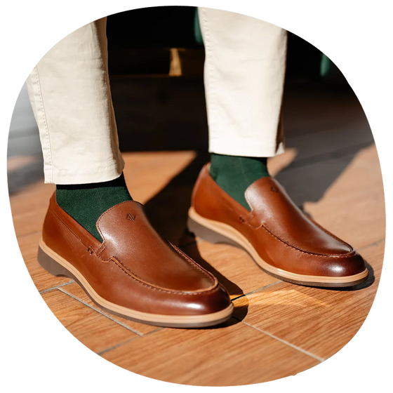 Dress Socks (Olive) by Amberjack