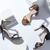 GOLD CHAINLINK STRAPS by VEERAH Designer Vegan Shoes