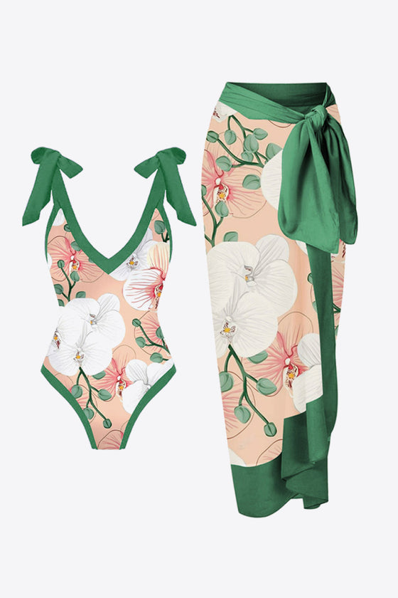 Tropical Floral Vacation Swimwear with coverup by BYNES NEW YORK | Apparel & Accessories