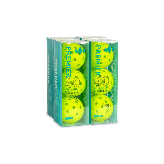 Premier 40 Outdoor Pickleballs by Diadem Sports